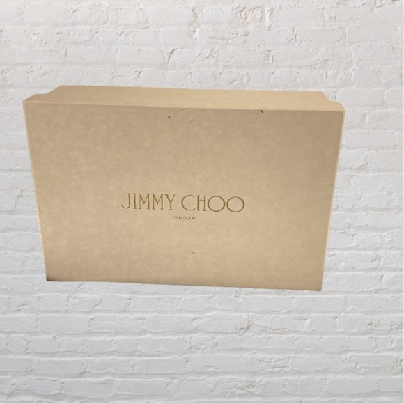 NEW JIMMY CHOO -- Stiletto Heels, Black, "Abel," Leather w/Gold Studs, Evening - Picture 15 of 15